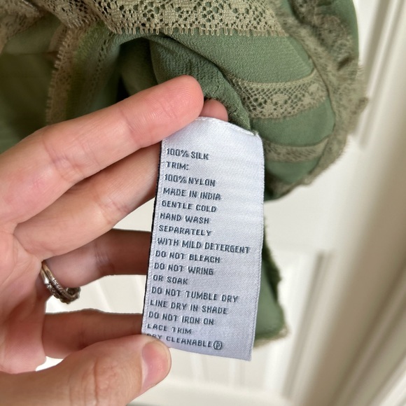 Anthropologie Laced with Grace Silk Dress with Slip from Lil - Picture 9 of 12